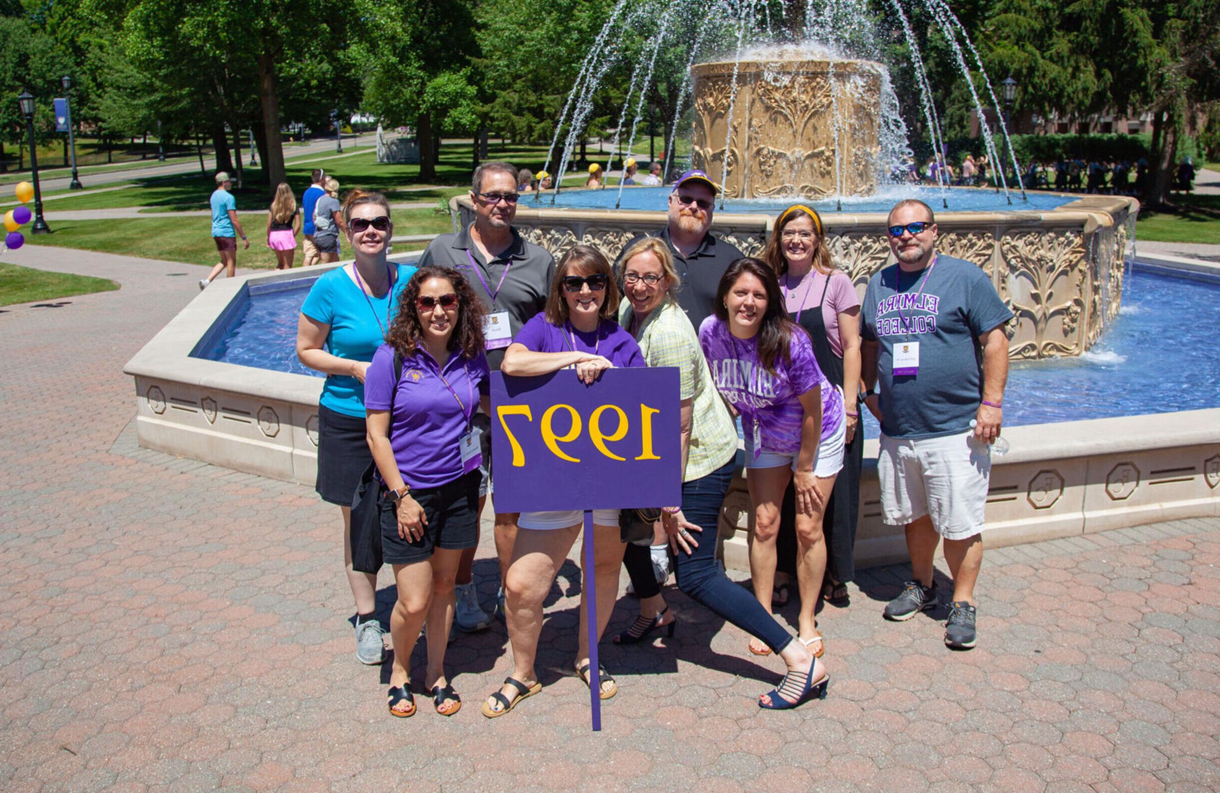 Members of the Class of 1997 during the Alumni Parade